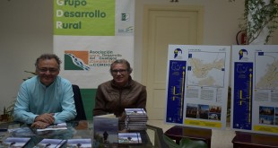El presidente de Adegua, Ramón Martín, en la presentación de este proyecto de colaboración. Foto: TV Baena.