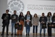 La alcaldesa,Cristina Piernagorda, junto a los seis jóvenes científicos baenenses que han participado en la II Jornada 'Divulga tu Ciencia en Baena'. Foto: TV Baena.