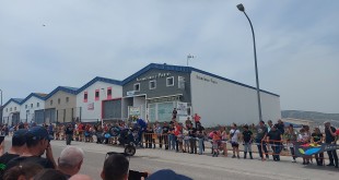 Un momento de una de las exhibiciones de la Concentración Mototurística del fin de semana en Baena. Foto: TV Baena.